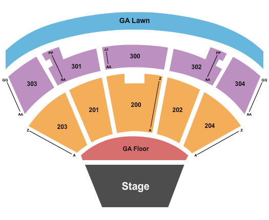 Merriweather Post Pavilion Zac Brown Band Seating Chart